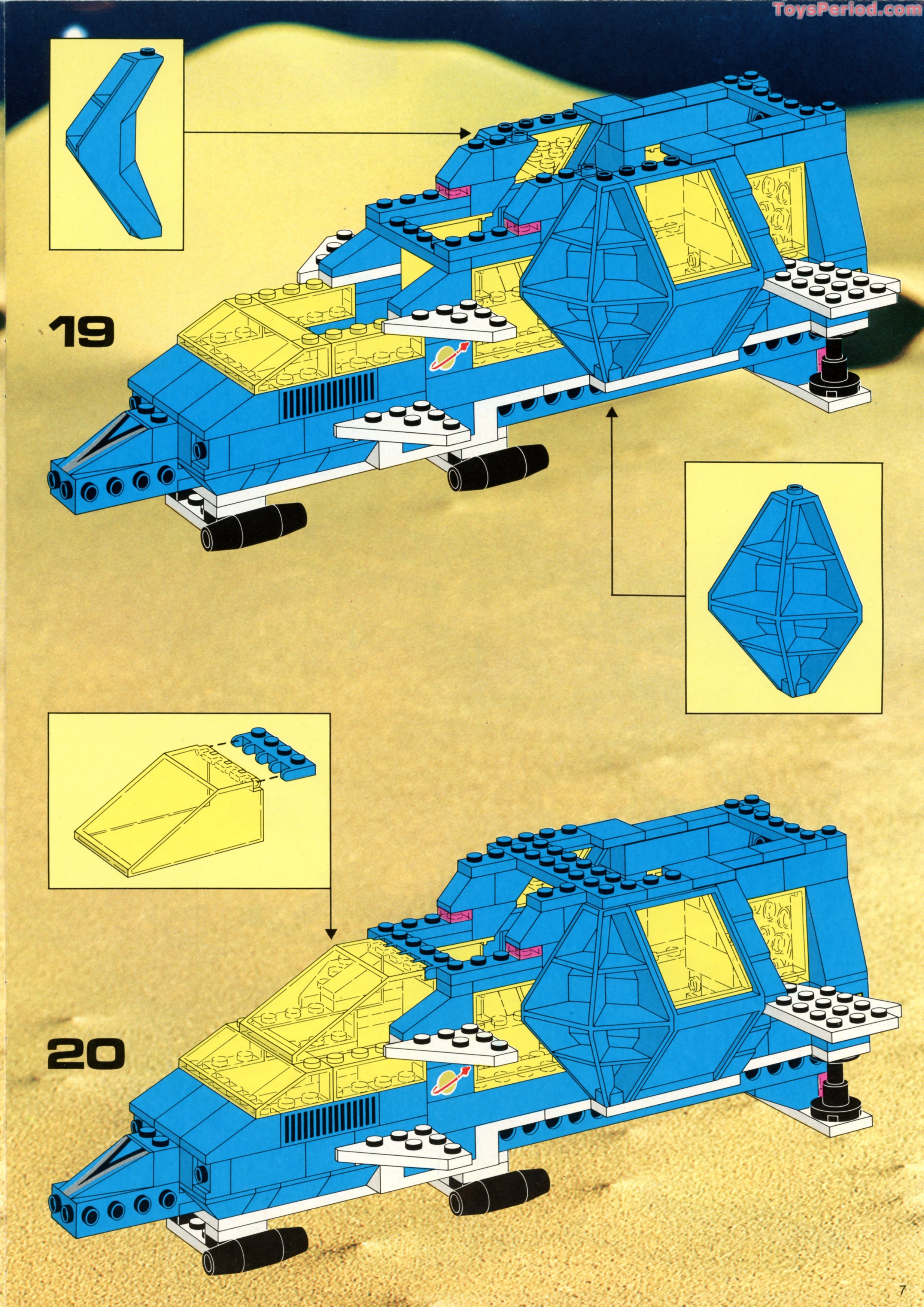 LEGO 6985 Cosmic Fleet Voyager Instructions and Parts List