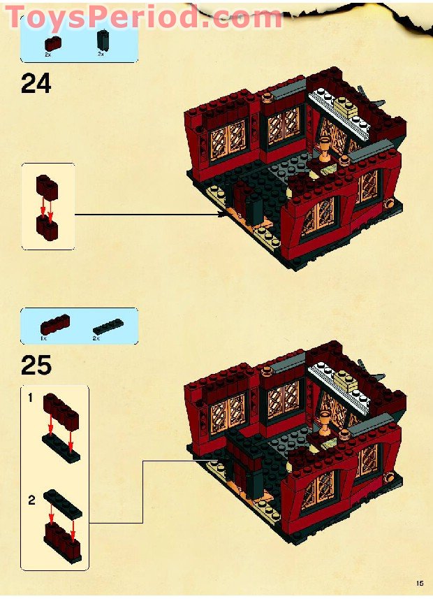 LEGO 6243 Brickbeard's Bounty Instructions and Parts List