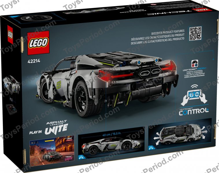 LEGO 42214 Lamborghini Revuelto Set Parts List