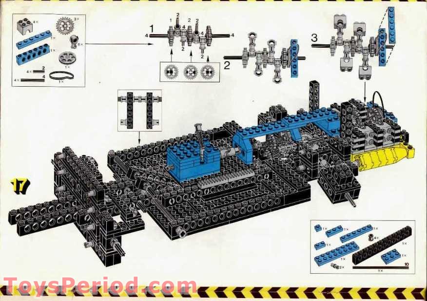 LEGO 8860 Auto Chassis Set Parts Inventory and Instructions LEGO