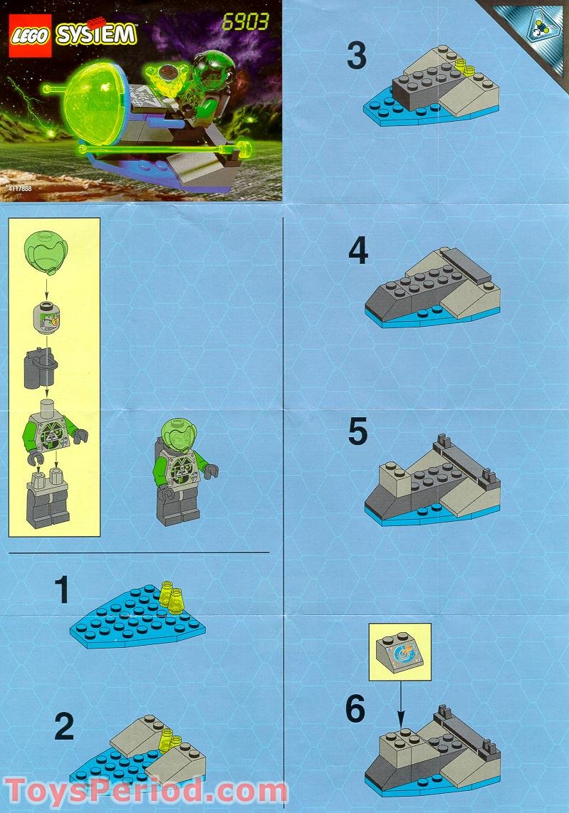 LEGO 6903 Bug Blaster Instructions and Parts List