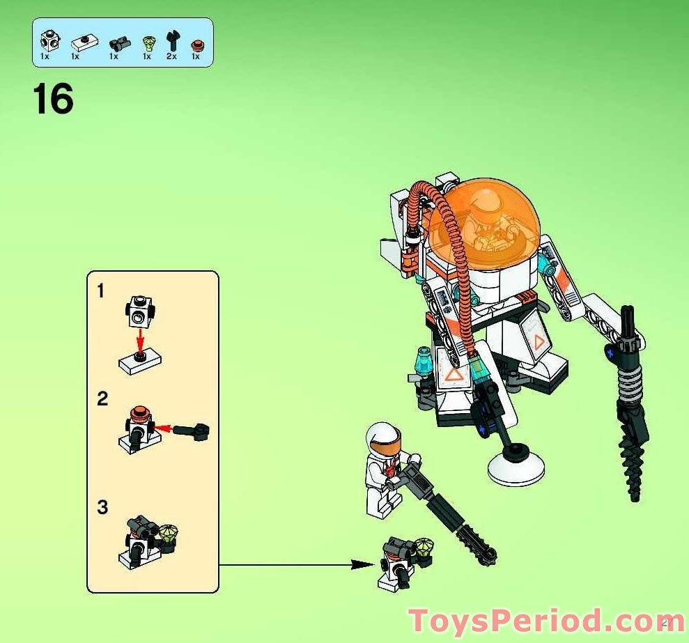 LEGO 7646 ETX Alien Infiltrator Instructions and Parts List