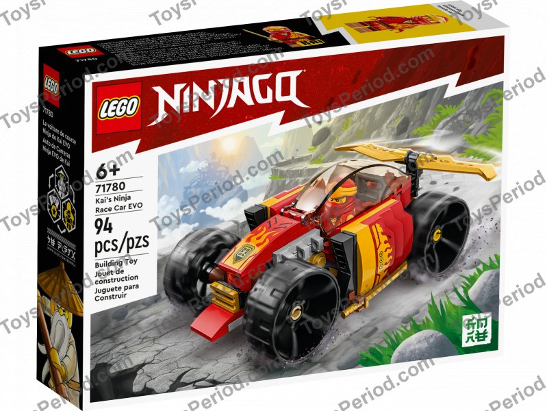 LEGO 71780 Kai's Ninja Race Car EVO Set Parts List
