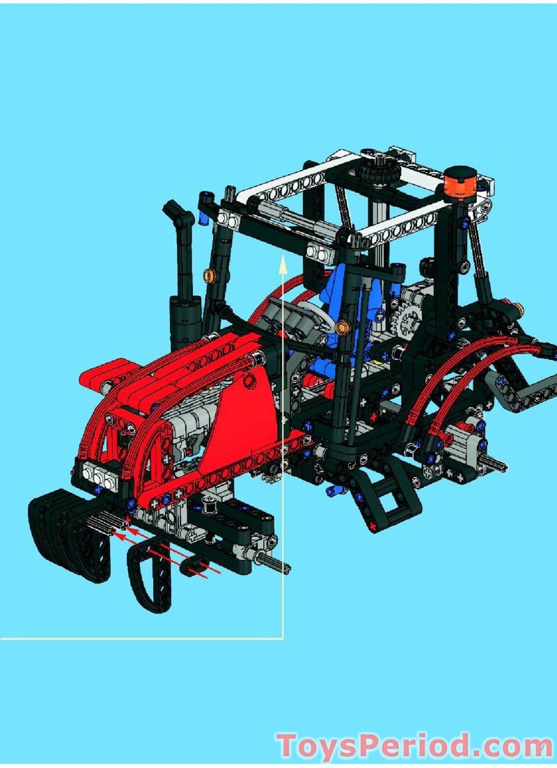 LEGO 8063 Tractor with Trailer Instructions and Parts List