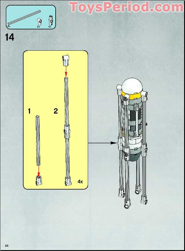 LEGO 7658 YWing Fighter Set Parts Inventory and Instructions LEGO