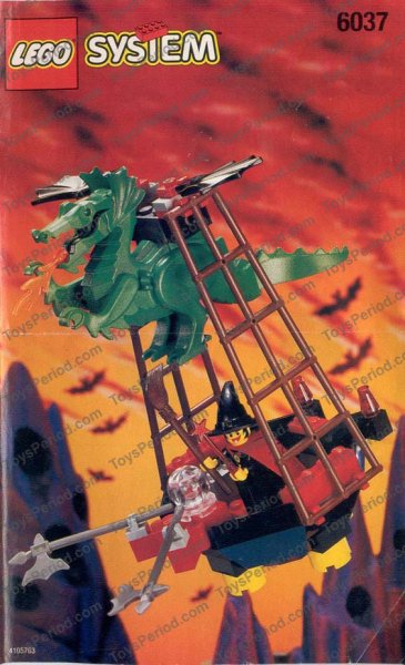 LEGO 6037 Witch's Windship Instructions and Parts List
