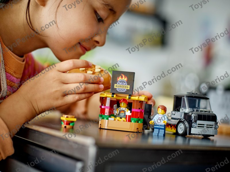 LEGO 60404 Burger Truck Set Parts List