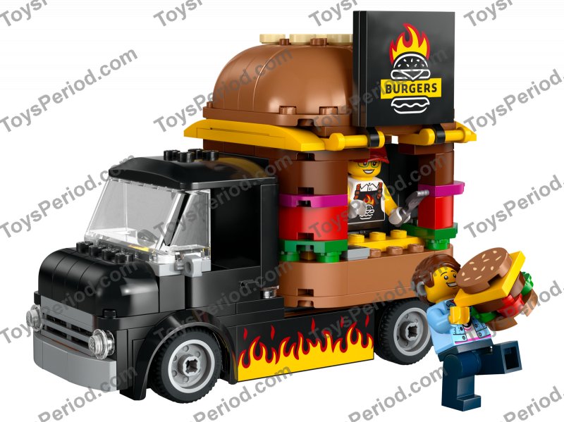 LEGO 60404 Burger Truck Set Parts List