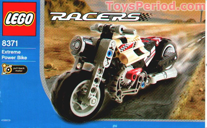 LEGO 8371 Extreme Power Bike Instructions and Parts List