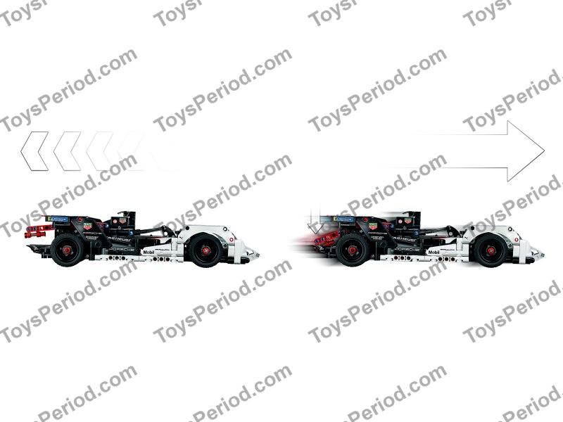 LEGO 42137 Formula E Porsche 99X Electric Set Parts List