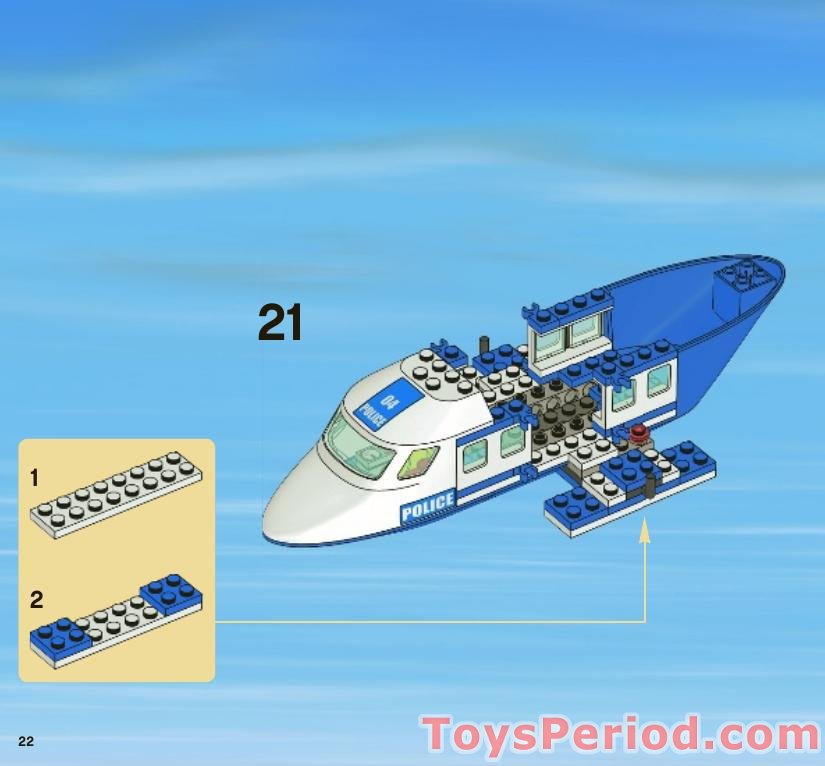LEGO 3658 Police Helicopter Instructions and Parts List