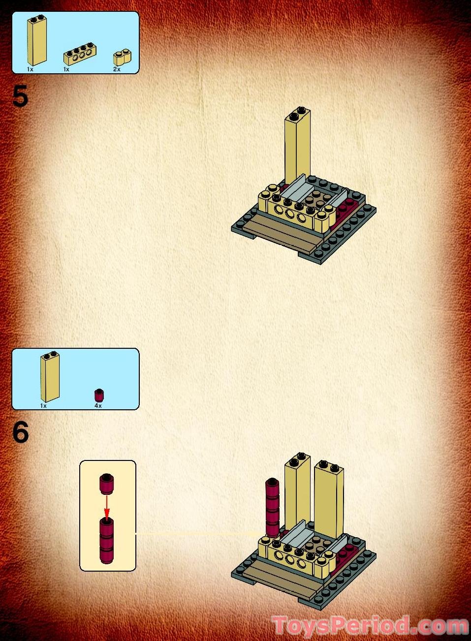 LEGO 7627 Temple of the Crystal Skull Instructions and Parts List