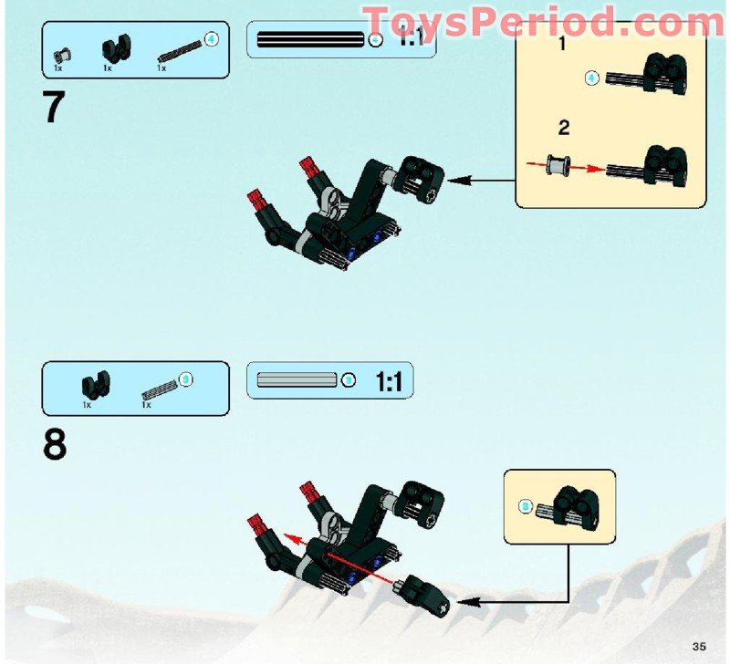 LEGO 8994 Baranus V7 Instructions and Parts List