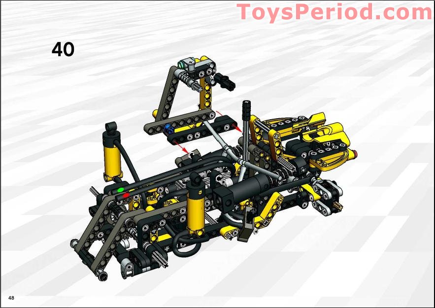 LEGO 8455 Back-hoe Loader (Backhoe) Set Parts Inventory and ...