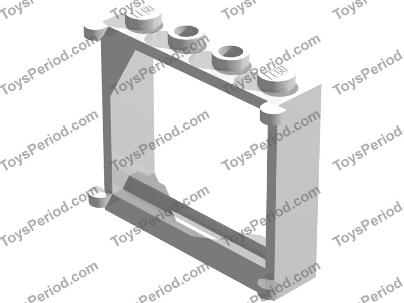 LEGO WINDOW FRAME PART 3853 WITH SHUTTER TABS x 1 red//blue