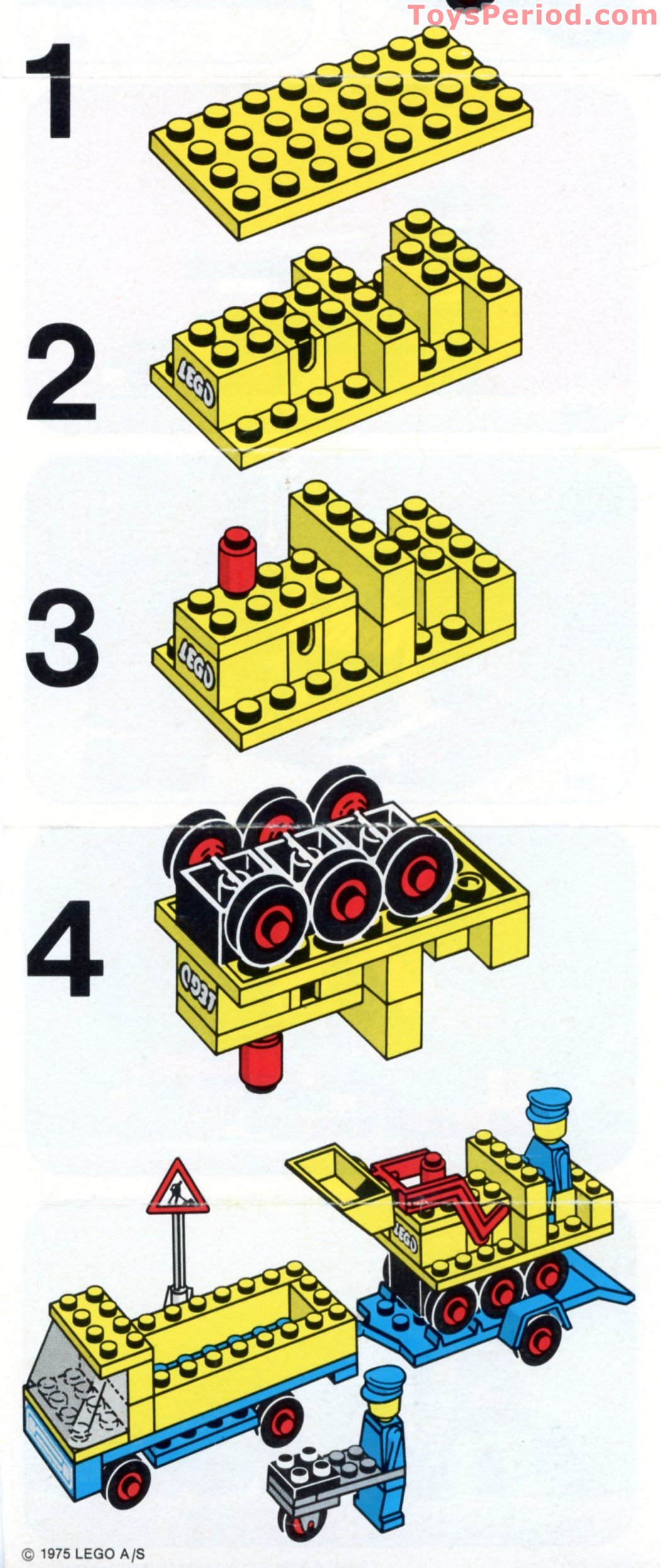 LEGO 692 Road Repair Crew Instructions and Parts List