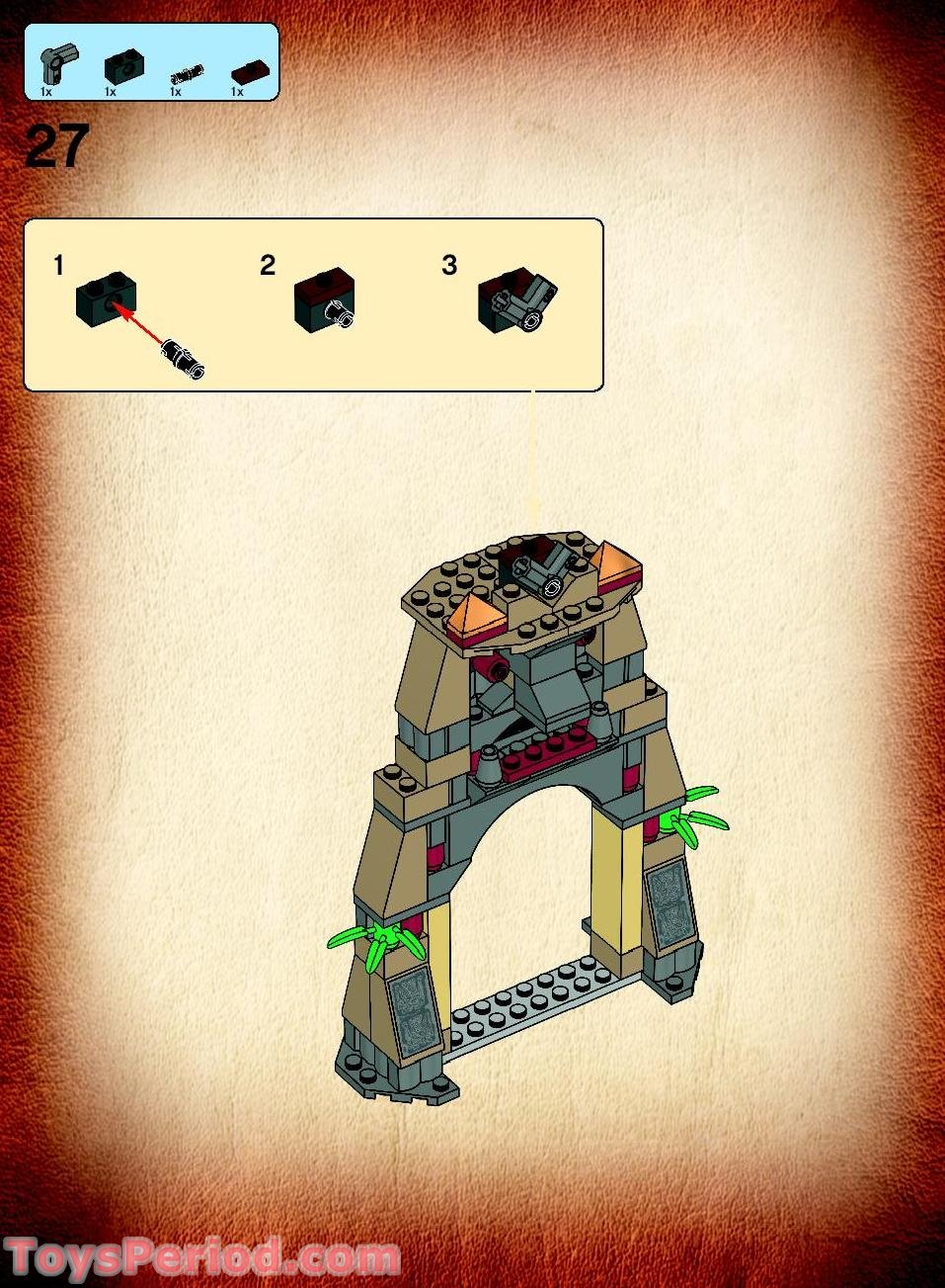 LEGO 7627 Temple of the Crystal Skull Instructions and Parts List