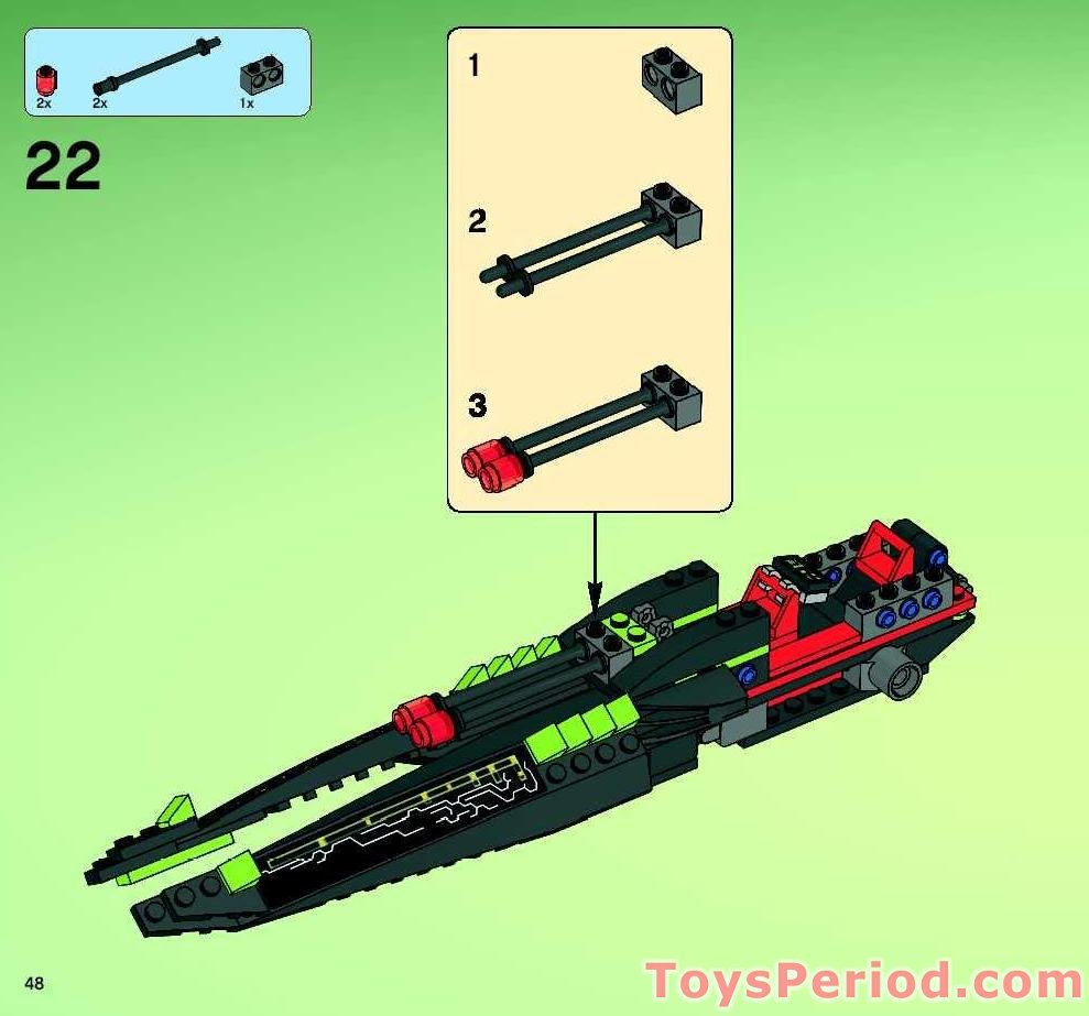 LEGO 7646 ETX Alien Infiltrator Instructions and Parts List