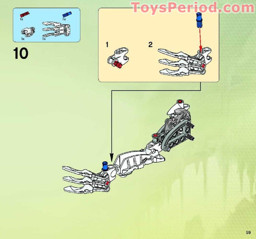LEGO 8699 Takanuva Instructions and Parts List