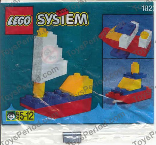 lego 1823 sabah promotional set - sailboat set parts