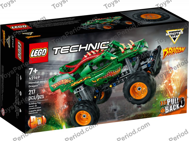 LEGO 42149 Monster Jam Dragon Set Parts List