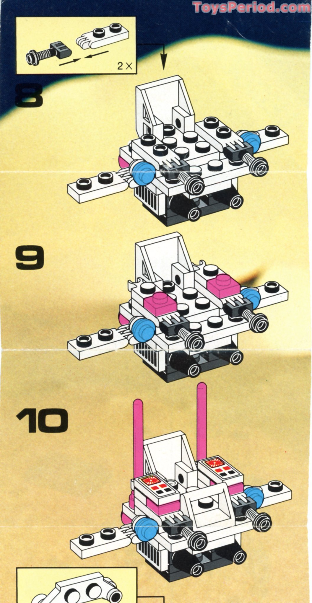 LEGO 6828 Twin-Winged Spoiler Instructions and Parts List