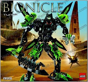 LEGO 8991 Tuma Instructions and Parts List