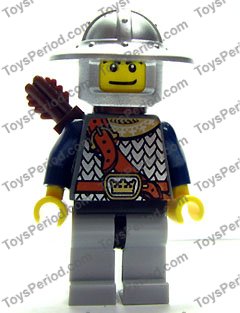 LEGO Genuine Castle Fantasy Era Crown Knight Plain W// Breastplate Minifigure