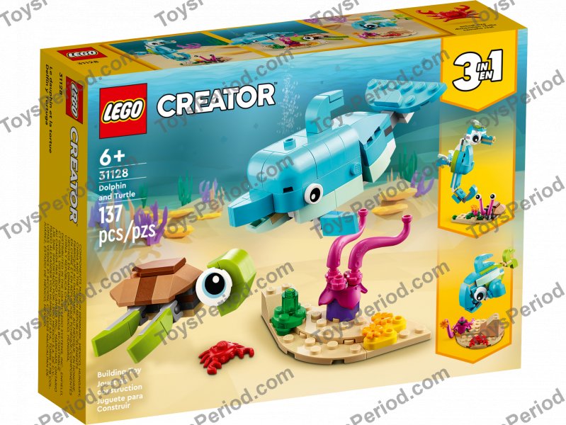 LEGO 31128 Dolphin and Turtle Set Parts List