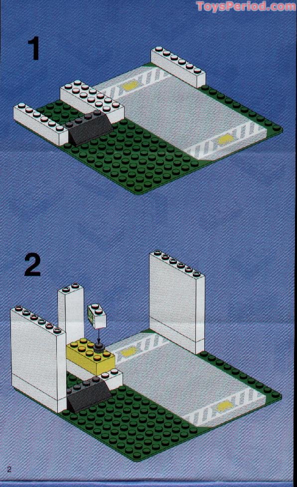 RARE Plaque de base LEGO Baseplate ref 30225pb02 Set 6330 Cargo Center