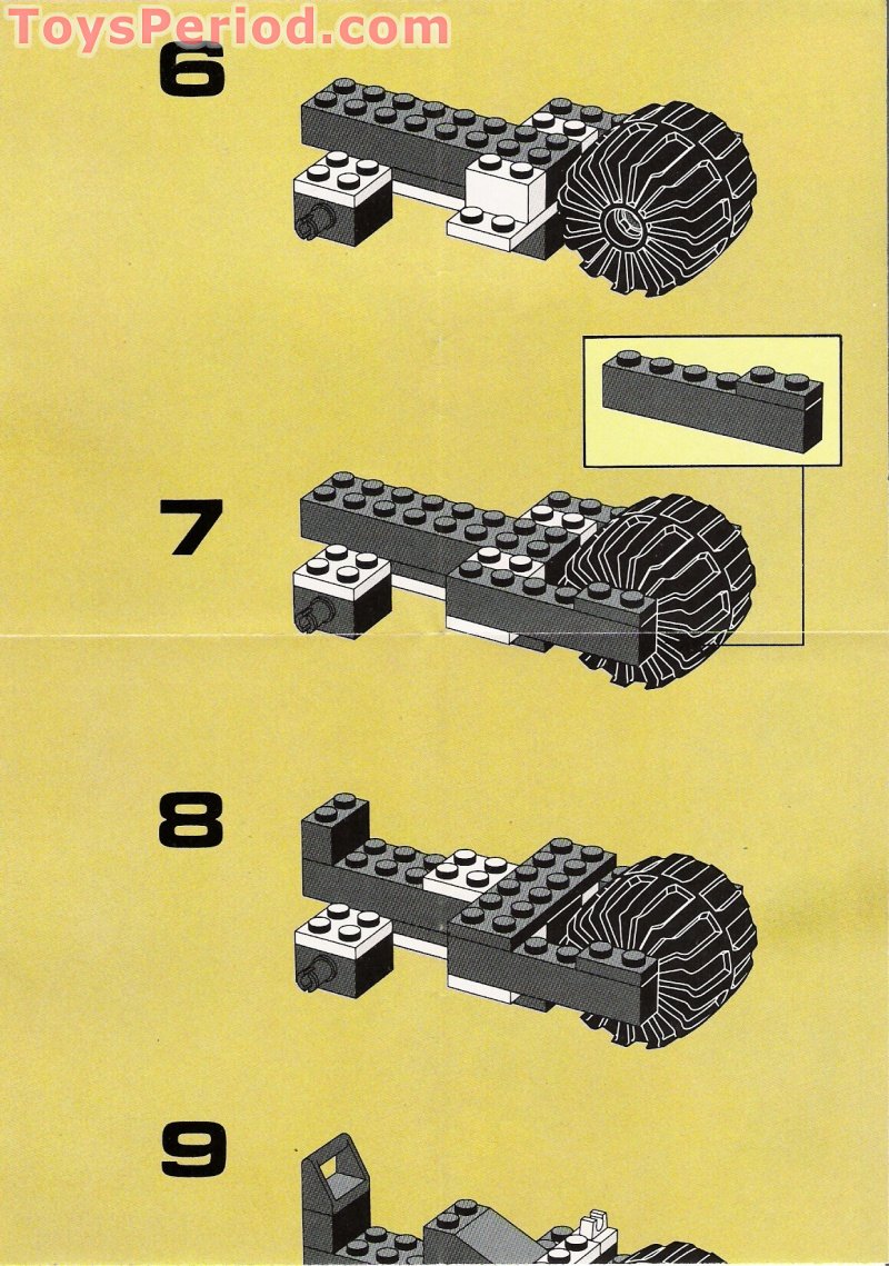 LEGO 6851 Tri-Wheeled Tyrax Instructions and Parts List