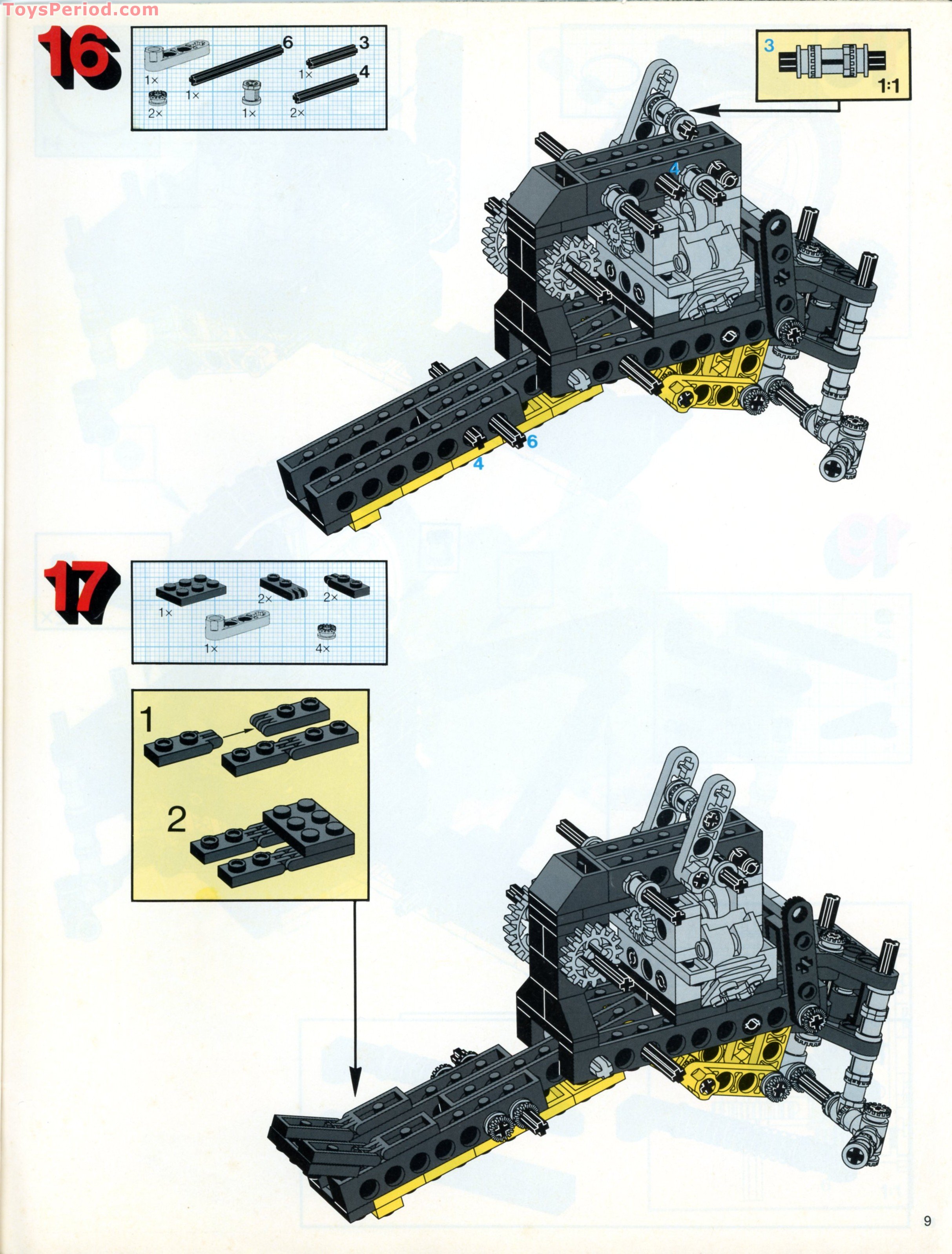 LEGO 8838 Shock Cycle Instructions and Parts List