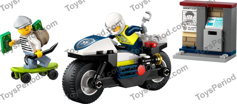 トムページ LEGO 60455 Police Motorcycle Set Parts List