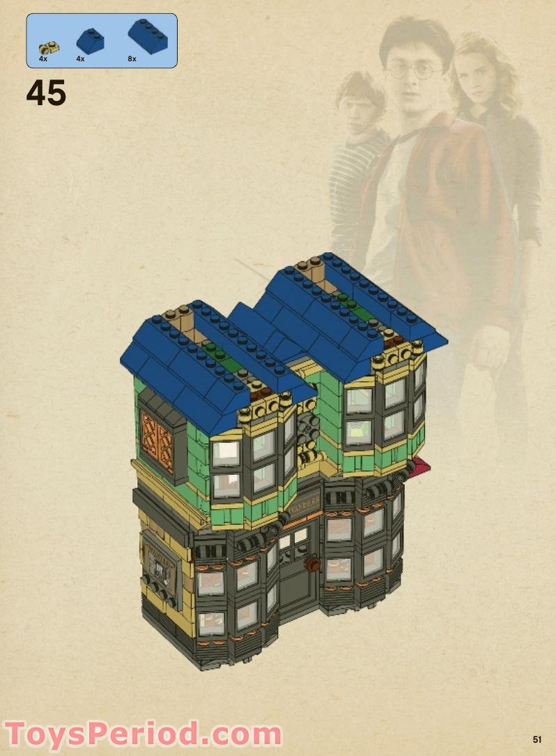 LEGO 10217 Diagon Alley Instructions and Parts List