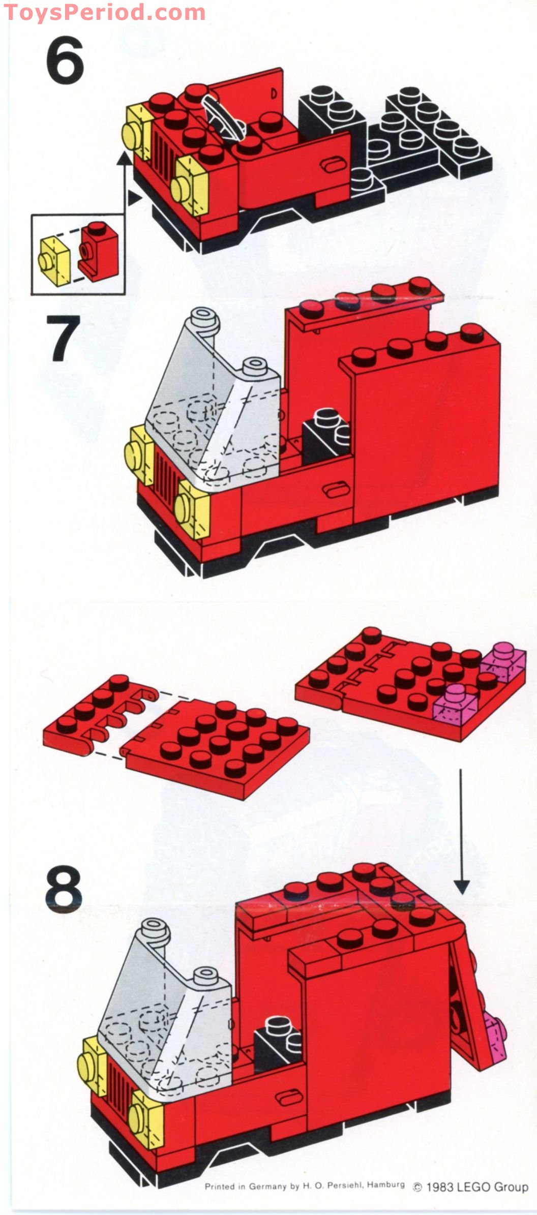 LEGO 6624 Delivery Van Instructions and Parts List
