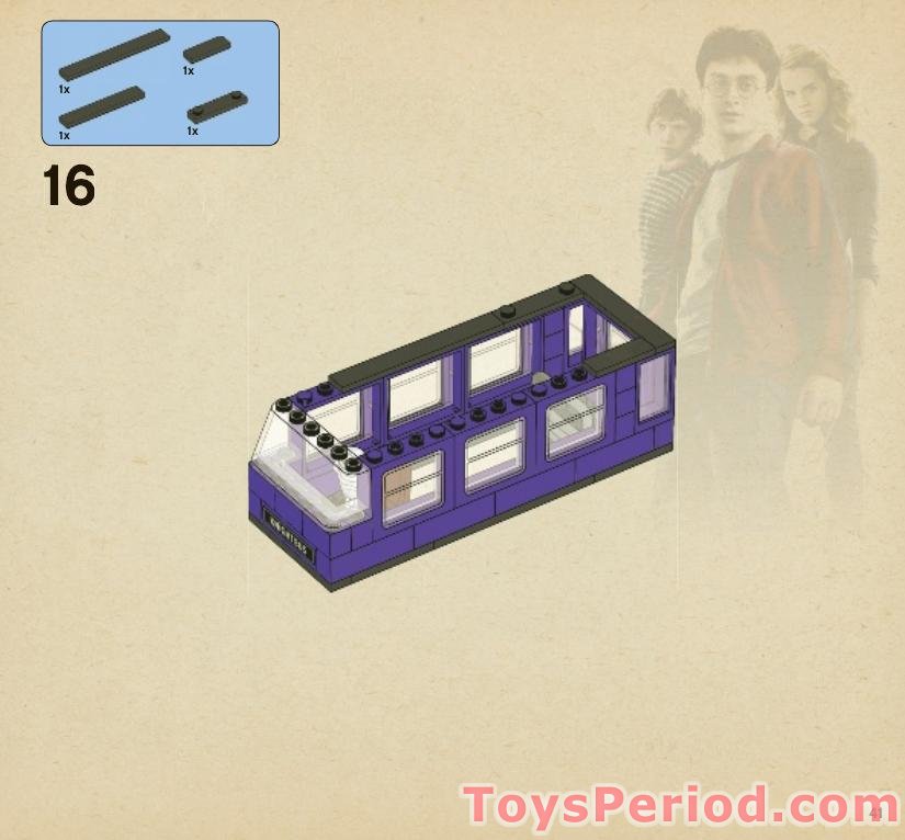 LEGO 4866 The Knight Bus Instructions and Parts List