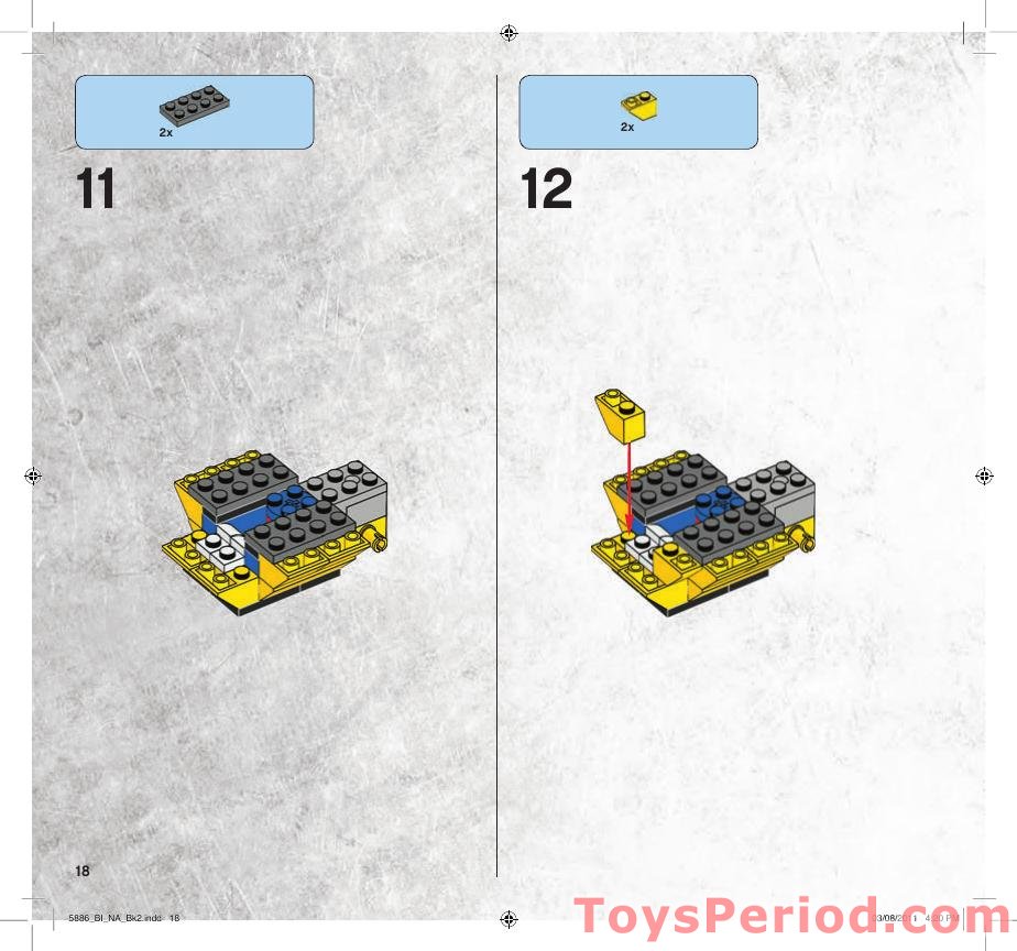 LEGO 5886 T-Rex Hunter Instructions and Parts List