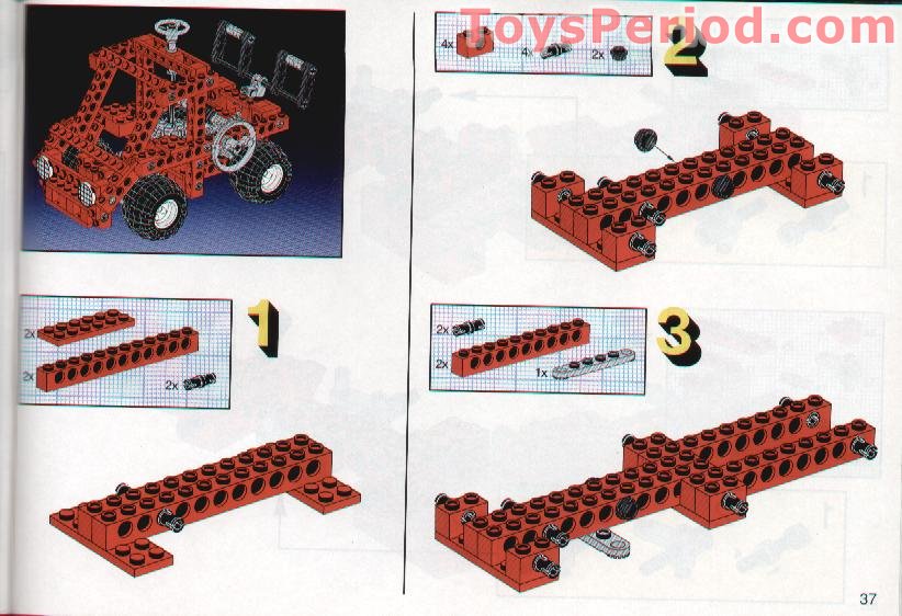 LEGO 8032 Universal Set Instructions and Parts List