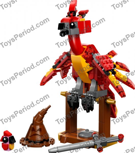 LEGO 76448 Fawkes: Dumbledore's Phoenix Set Parts List