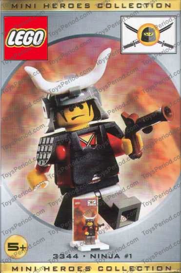 LEGO 3344 One Minifig Pack - Ninja Number 1 Set Parts List