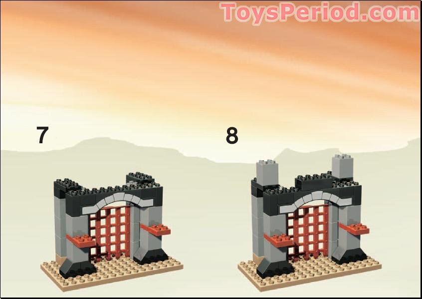 Lego Duplo Castle Black Brick Arch with Stonework Pattern