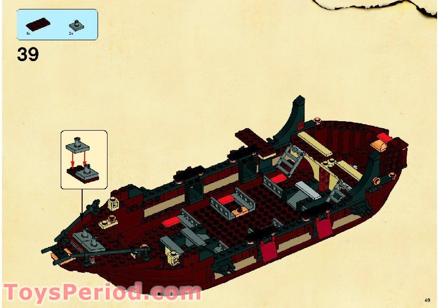 LEGO 6243 Brickbeard's Bounty Instructions and Parts List