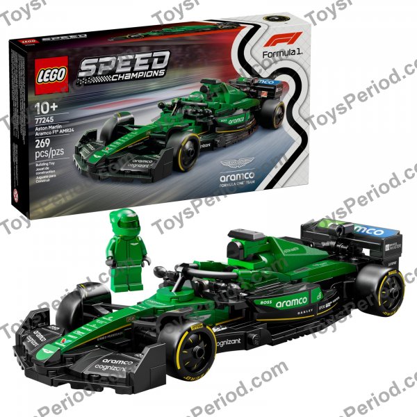 LEGO 77245 Aston Martin Aramco F1 AMR24 Set Parts List