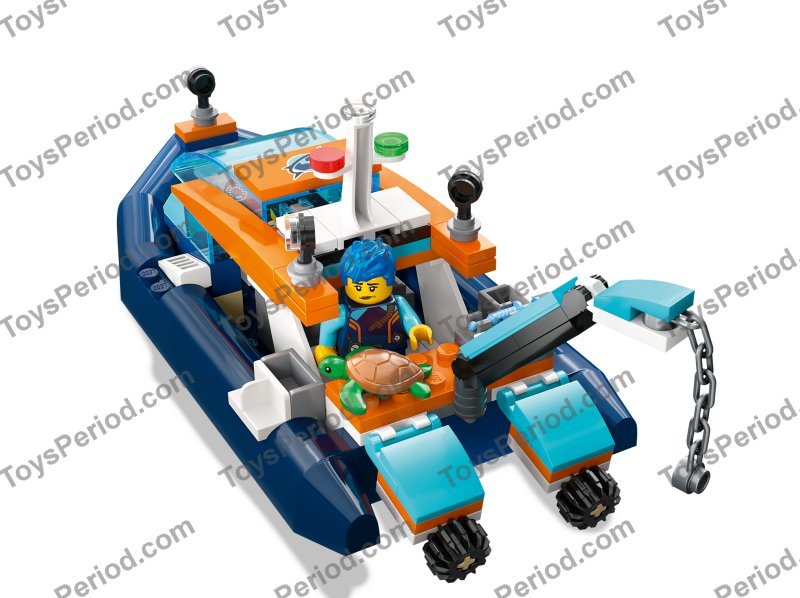 LEGO 60377 Explorer Diving Boat Set Parts List