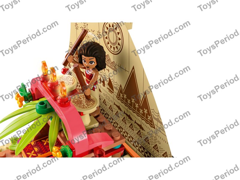LEGO 43210 Moana's Wayfinding Boat Set Parts List