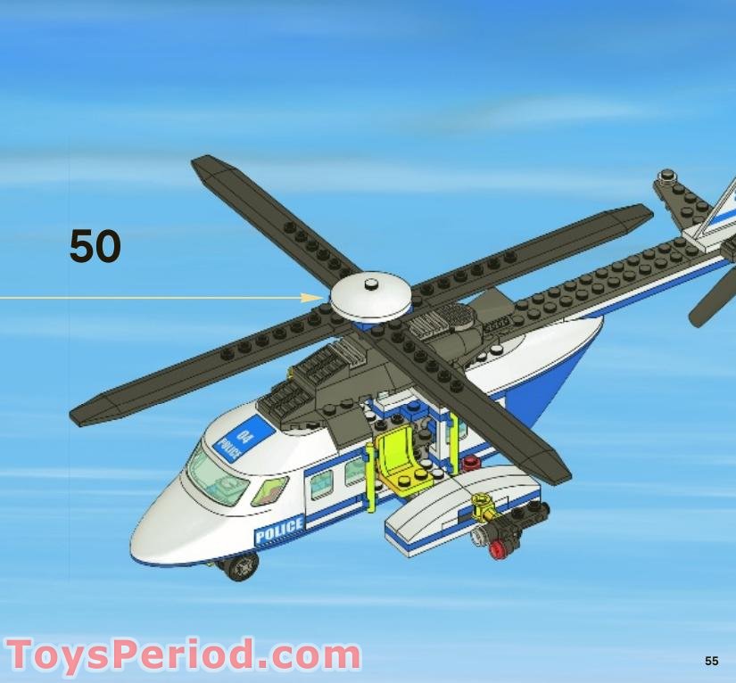 LEGO 3658 Police Helicopter Instructions and Parts List