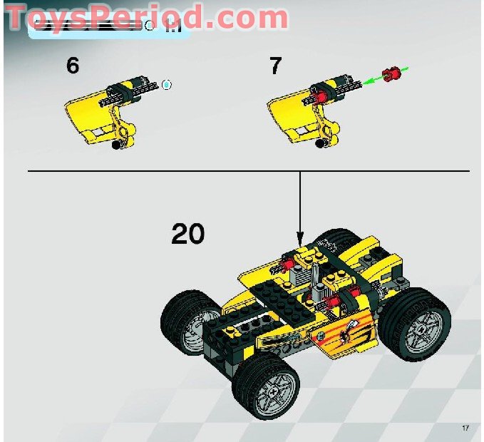 LEGO 8166 Wing Jumper Instructions and Parts List
