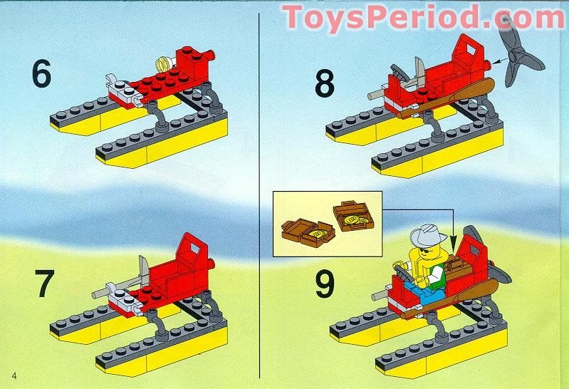 LEGO 6563 Gator Landing Instructions and Parts List