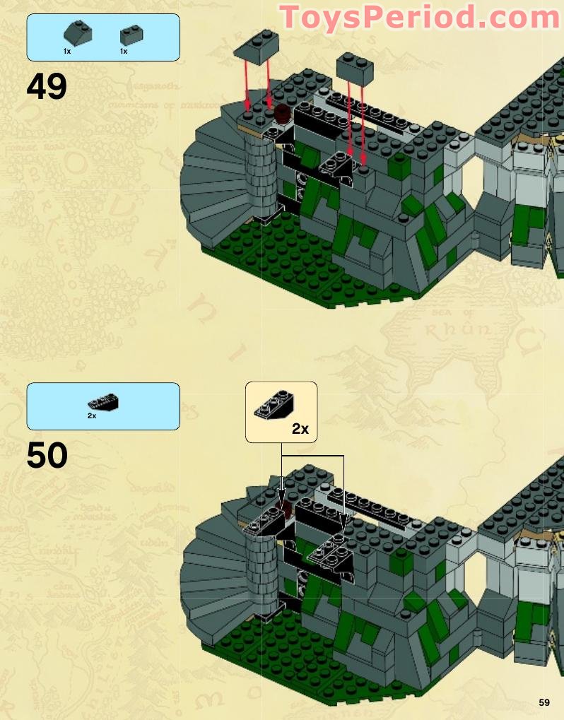 LEGO 9472 Attack on Weathertop Instructions and Parts List