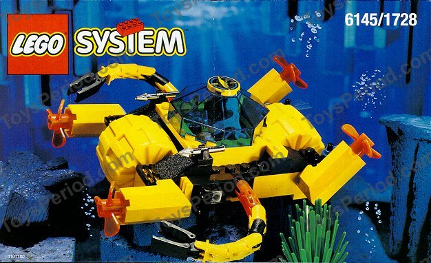 LEGO 6145 Crystal Crawler - Aquanaut Turbo Amphi Instructions and